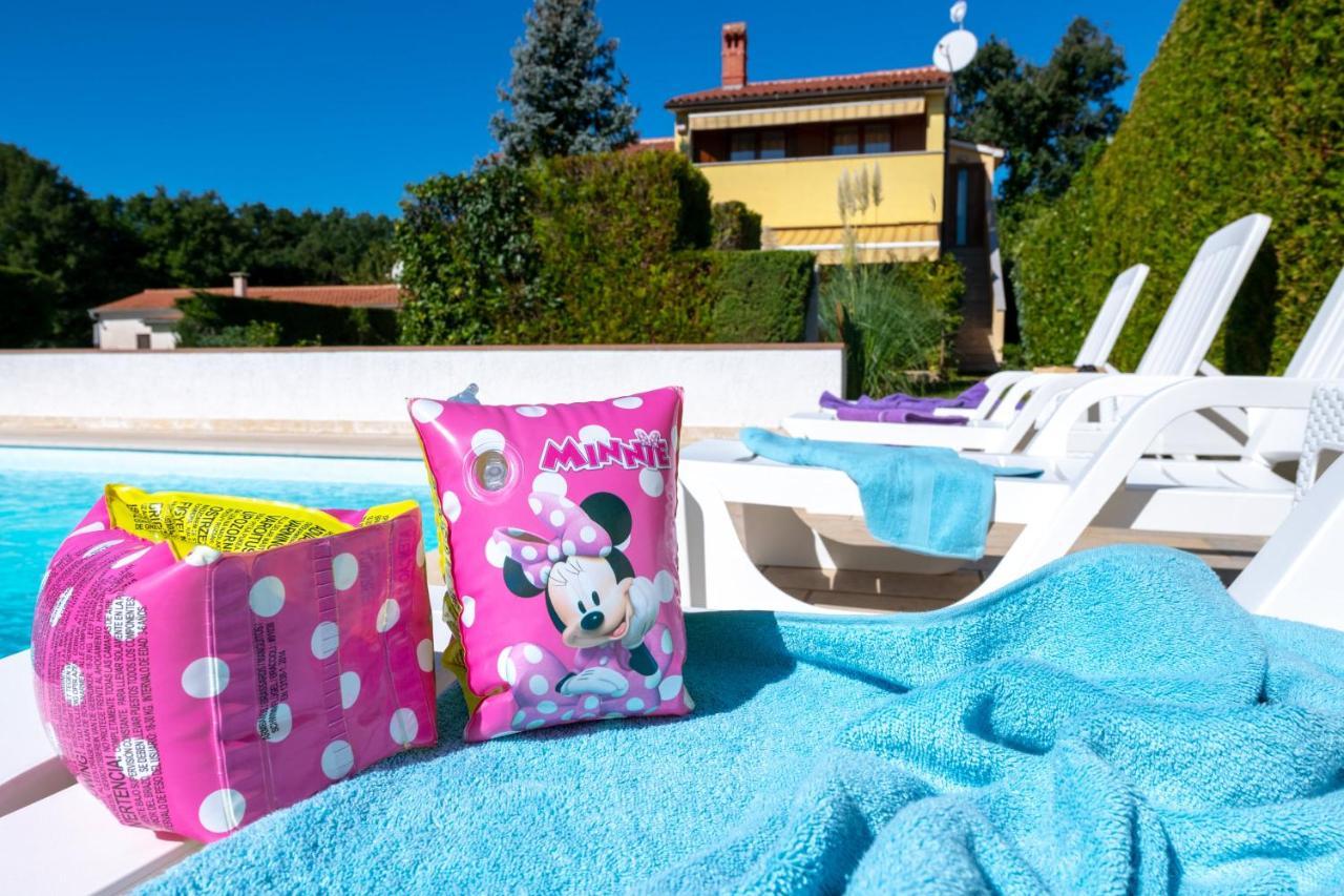 Villa Livia With Three Nice Apartments, Swimming Pool, Childrens Playground, Barbecue And Free Parking Liznjan Bagian luar foto